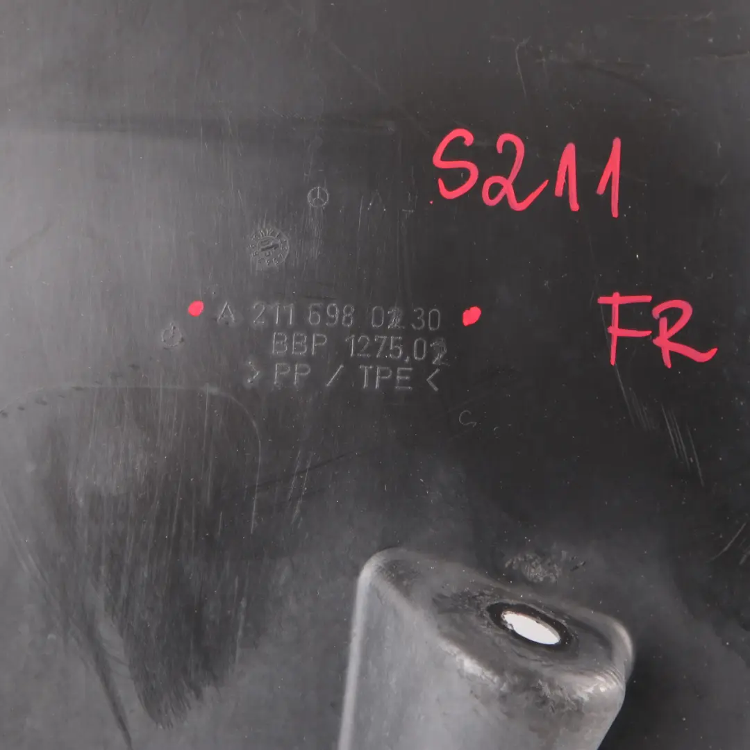  Parafango Mercedes W211 anteriore destro Copertura parafango sezione anteriore - SKU A2116980230 - Numero di parte A2116980230