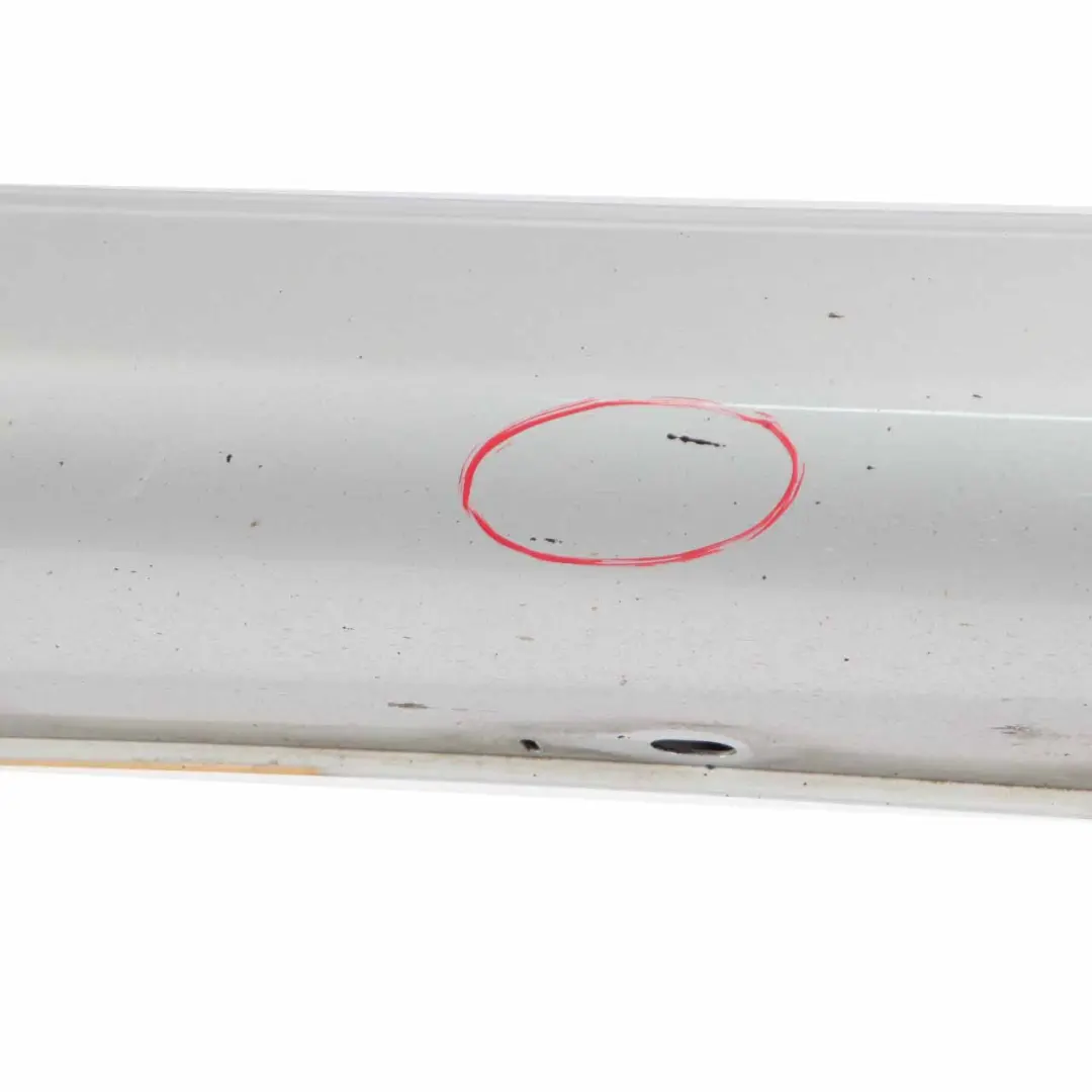 Door Sill Side Cover Skirt Right O/S Brilliant Silver - 744 to Mercedes W211 with Part number A2116980254 Mercedes W211 Door Sill Side Cover Skirt Right O/S Brilliant Silver - 744 - SKU A2116980254-BRS - Part number A2116980254