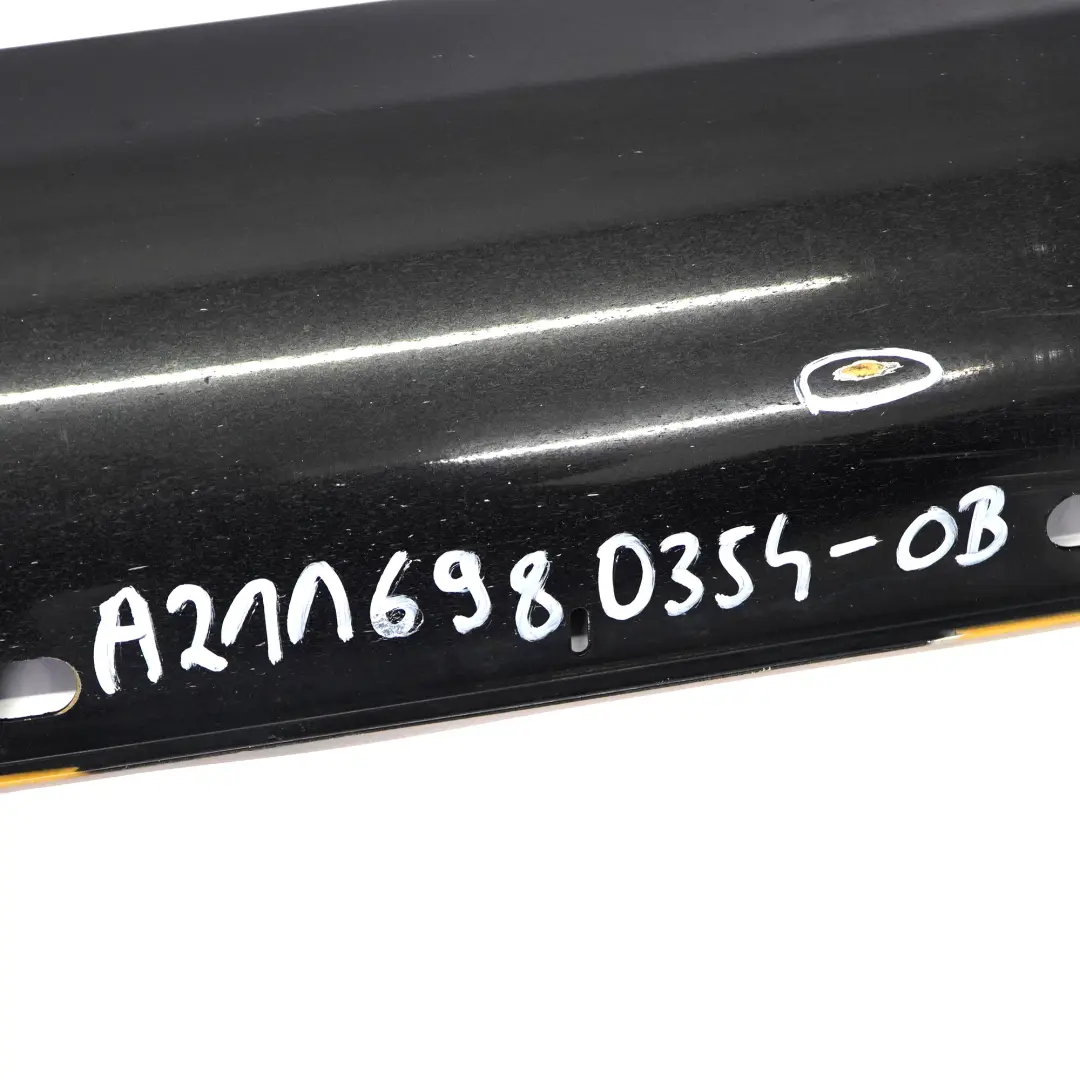 Mercedes W211 Seitenschweller Türschwellerverkleidung links Obsidian Schwarz 197 - SKU A2116980354-OB - Teilenummer A2116980354