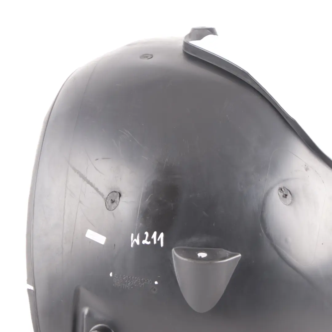 Front Left Wheel Arch Trim Cover Rear Section to Mercedes W211 S211 with Part number A2116981330 Mercedes W211 S211 Front Left Wheel Arch Trim Cover Rear Section - SKU A2116981330 - Part number A2116981330