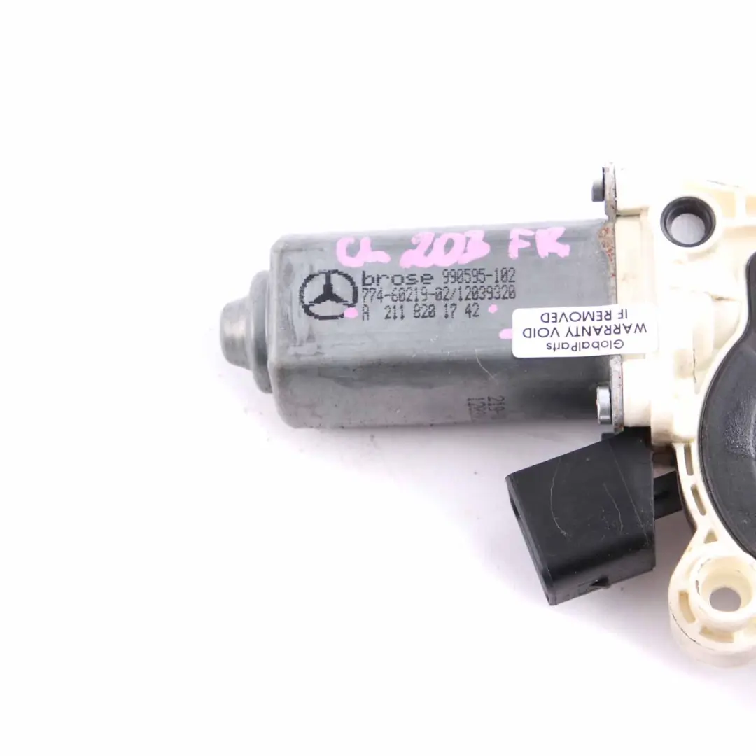 Mercedes W203 W220 Porte avant gauche Fenêtre Moteur électrique - SKU A2118201742 - Numéro de pièce A2118201742