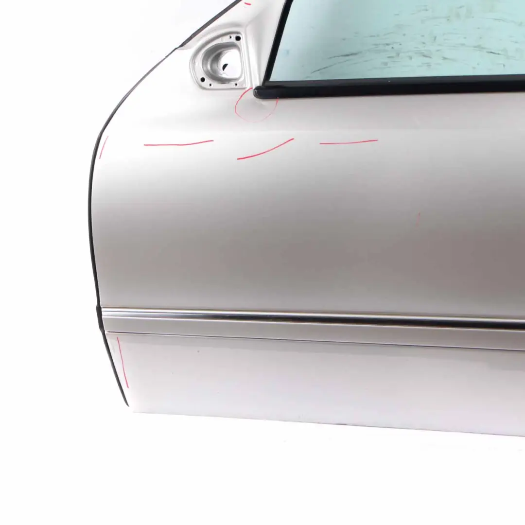 Door Front Left N/S E-Class Brilliant Silver Metallic - 744 to Mercedes W211 with Part number A2117201305 Mercedes W211 Door Front Left N/S E-Class Brilliant Silver Metallic - 744 - SKU A2117201305-BRS - Part number A2117201305
