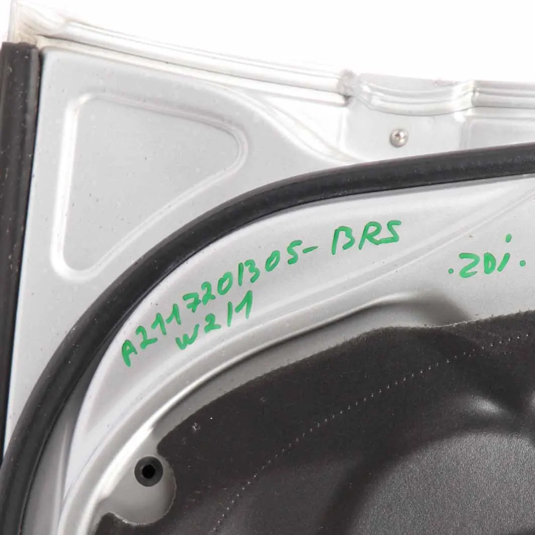 Door Front Left N/S E-Class Brilliant Silver Metallic - 744 to Mercedes W211 with Part number A2117201305 Mercedes W211 Door Front Left N/S E-Class Brilliant Silver Metallic - 744 - SKU A2117201305-BRS - Part number A2117201305