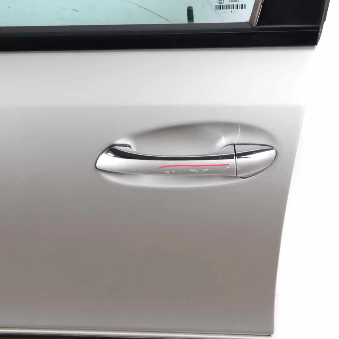 Door Front Left N/S E-Class Brilliant Silver Metallic - 744 to Mercedes W211 with Part number A2117201305 Mercedes W211 Door Front Left N/S E-Class Brilliant Silver Metallic - 744 - SKU A2117201305-BRS - Part number A2117201305
