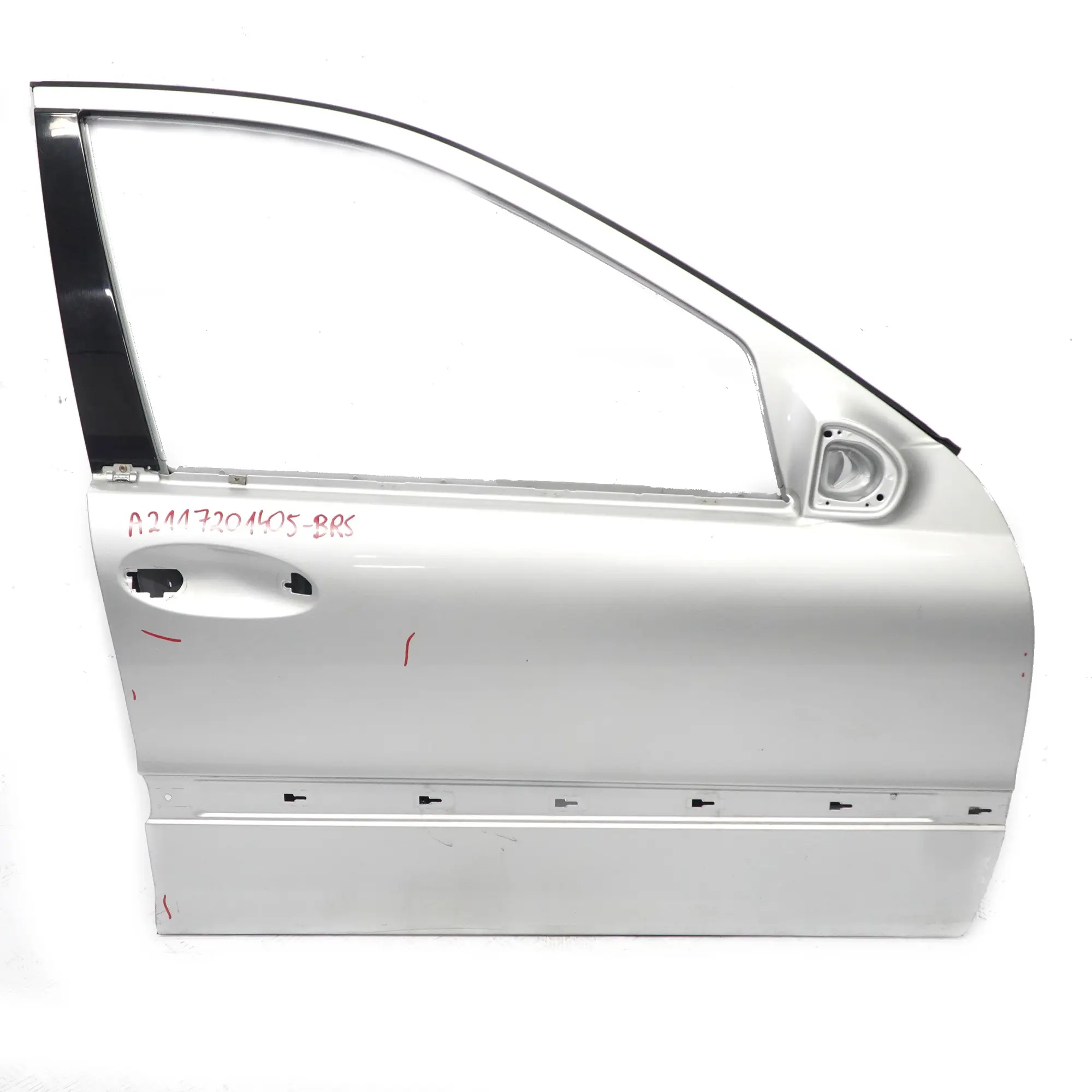 Mercedes W211 Porta anteriore destra Argento brillante metallizzato - 744
