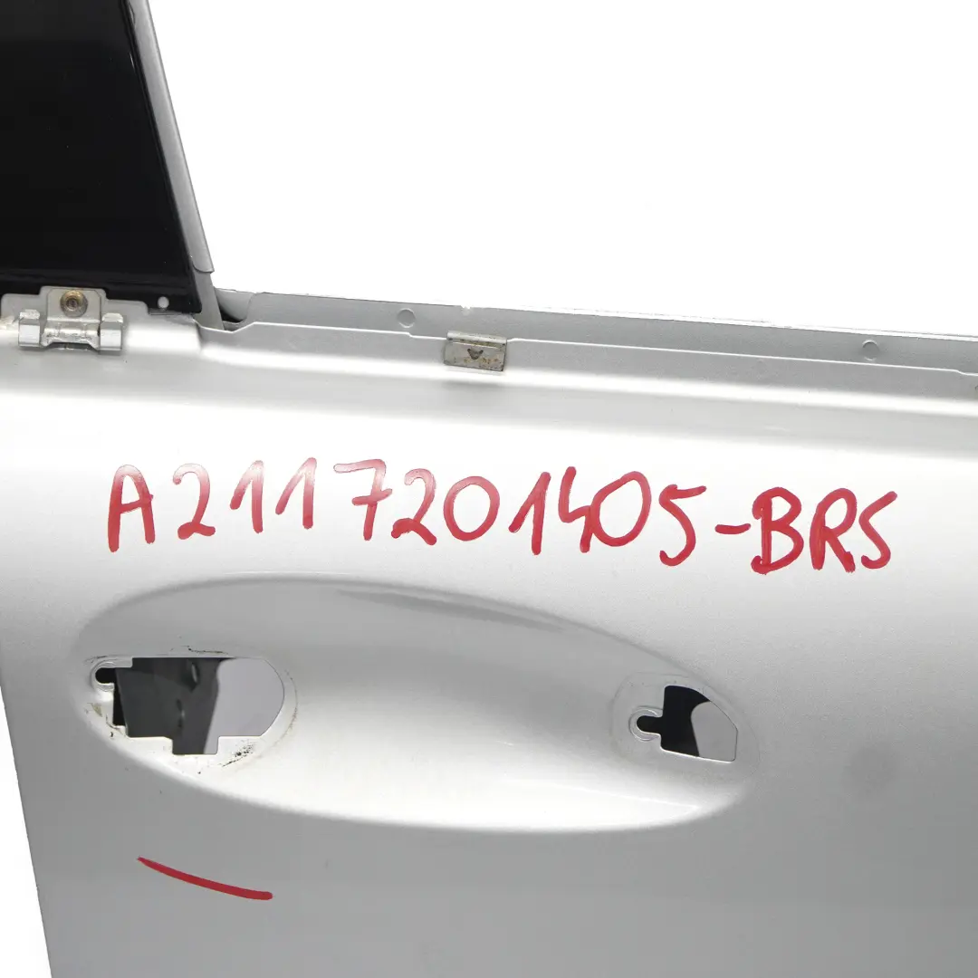 Door Front Right O/S Brilliant Silver Metallic - 744 to Mercedes W211 with Part number A2117201405 Mercedes W211 Door Front Right O/S Brilliant Silver Metallic - 744 - SKU A2117201405-BRS - Part number A2117201405