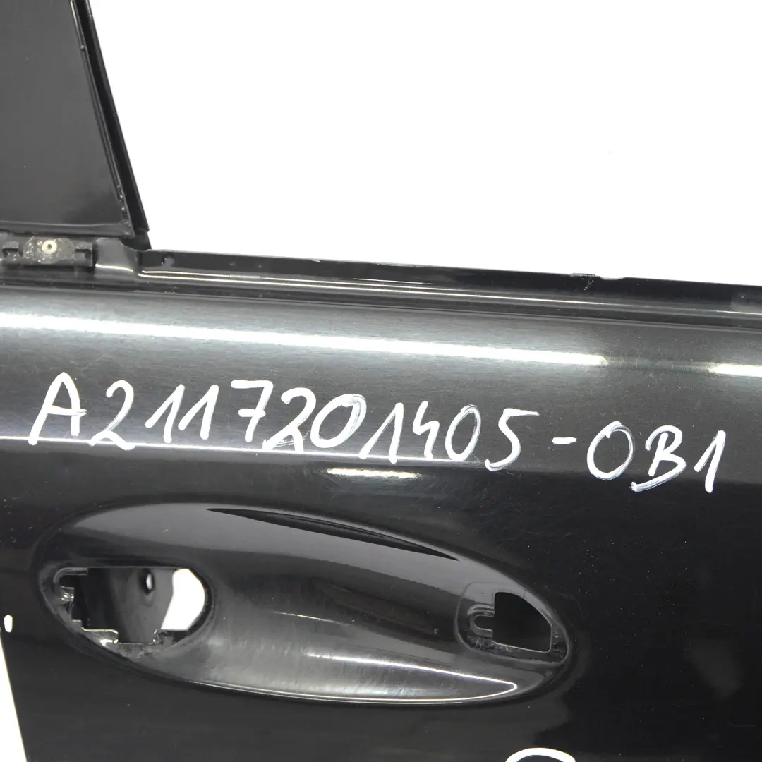 Mercedes W211 Door Front Right O/S E-Class Obsidian Black Metallic - 197 - SKU A2117201405-OB1 - Part number A2117201405