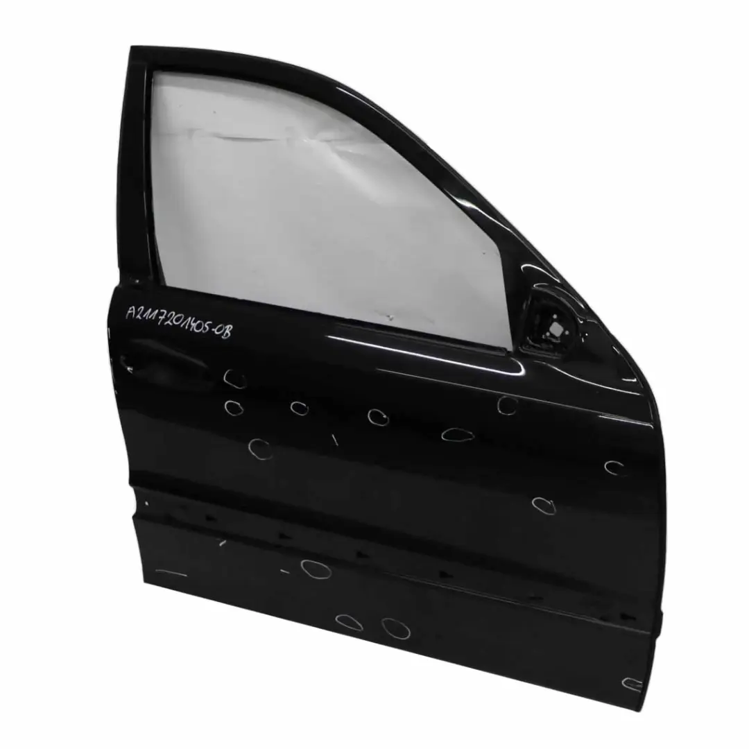 Mercedes W211 Door Front Right O/S E-Class Obsidian Black Metallic - 197 - SKU A2117201405-OB - Part number A2117201405