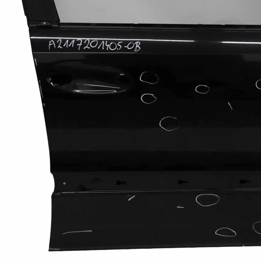 Mercedes W211 Door Front Right O/S E-Class Obsidian Black Metallic - 197 - SKU A2117201405-OB - Part number A2117201405