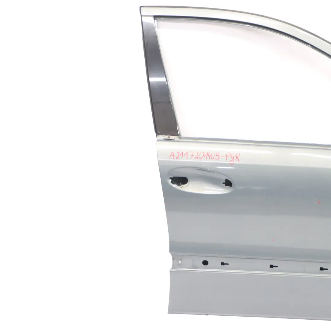 Door Front Right O/S E-Class Perlite Grey Metallic - 747 to Mercedes W211 with Part number A2117201405 Mercedes W211 Door Front Right O/S E-Class Perlite Grey Metallic - 747 - SKU A2117201405-PGR - Part number A2117201405