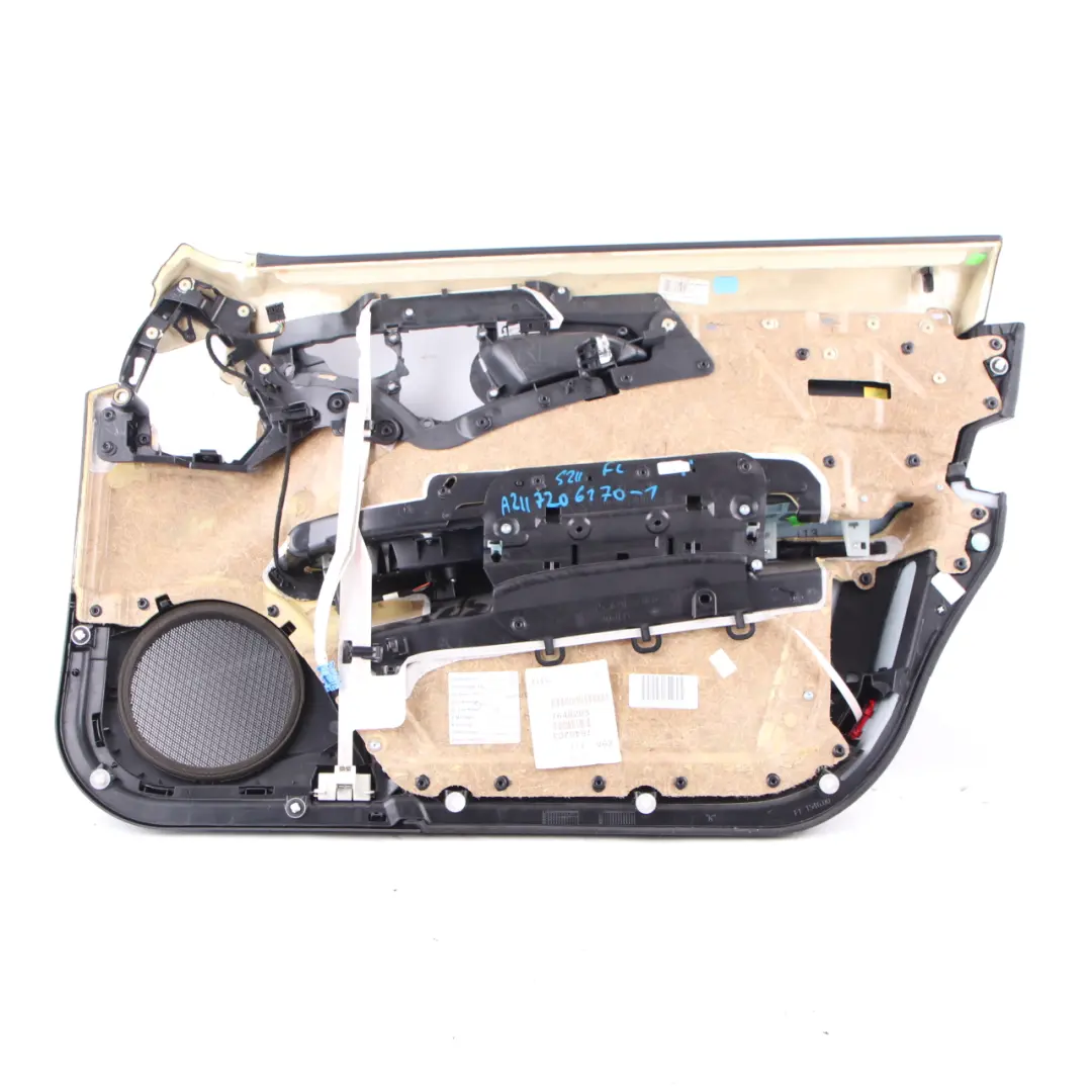 Door Card Front Left N/S Door Interior Trim Panel Black Leather to Mercedes W211 with Part number A2117206170 Mercedes W211 Door Card Front Left N/S Door Interior Trim Panel Black Leather - SKU rhd-A2117206170-1 - Part number A2117206170