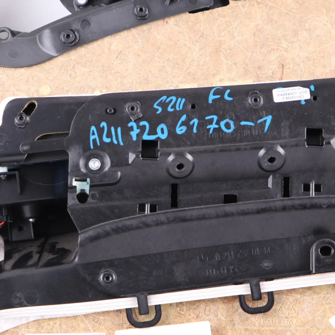 Door Card Front Left N/S Door Interior Trim Panel Black Leather to Mercedes W211 with Part number A2117206170 Mercedes W211 Door Card Front Left N/S Door Interior Trim Panel Black Leather - SKU rhd-A2117206170-1 - Part number A2117206170