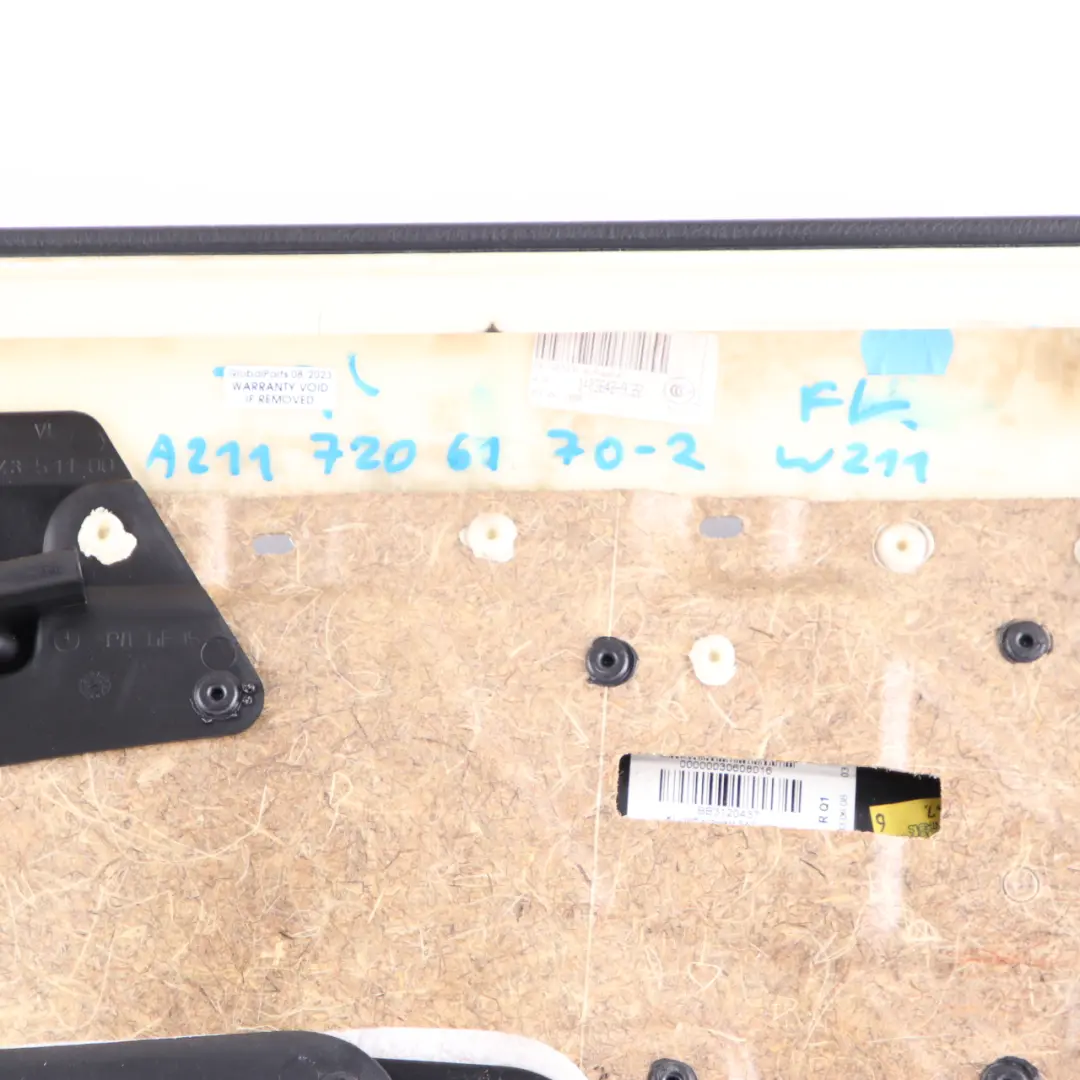 Door Card Front Left N/S Door Trim Panel Artico Imitation Leather to Mercedes W211 with Part number A2117206170 Mercedes W211 Door Card Front Left N/S Door Trim Panel Artico Imitation Leather - SKU rhd-A2117206170-2 - Part number A2117206170