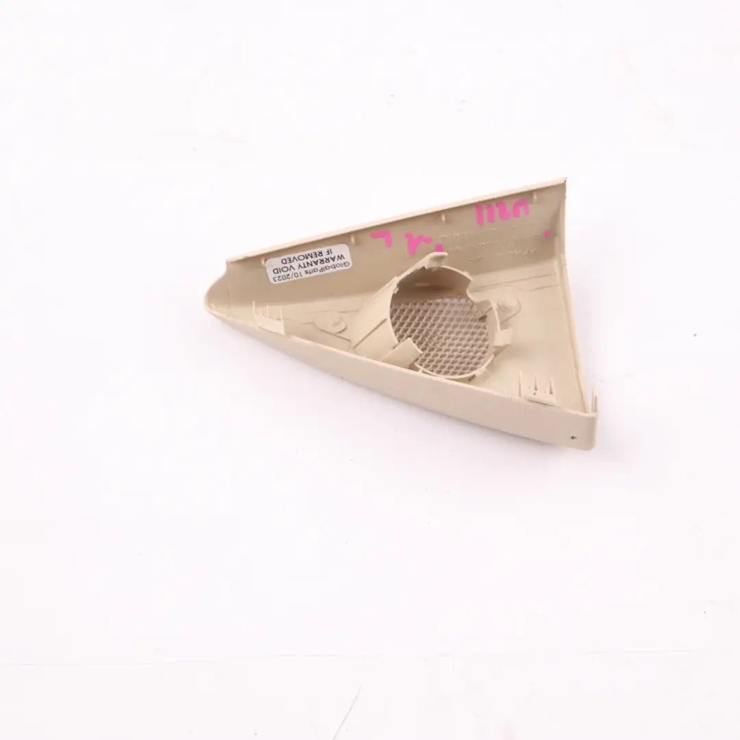 Tweeter Cover Front Left N/S Triangle Trim Beige to Mercedes W211 with Part number A2117250194 Mercedes W211 Tweeter Cover Front Left N/S Triangle Trim Beige - SKU A2117250194-1 - Part number A2117250194