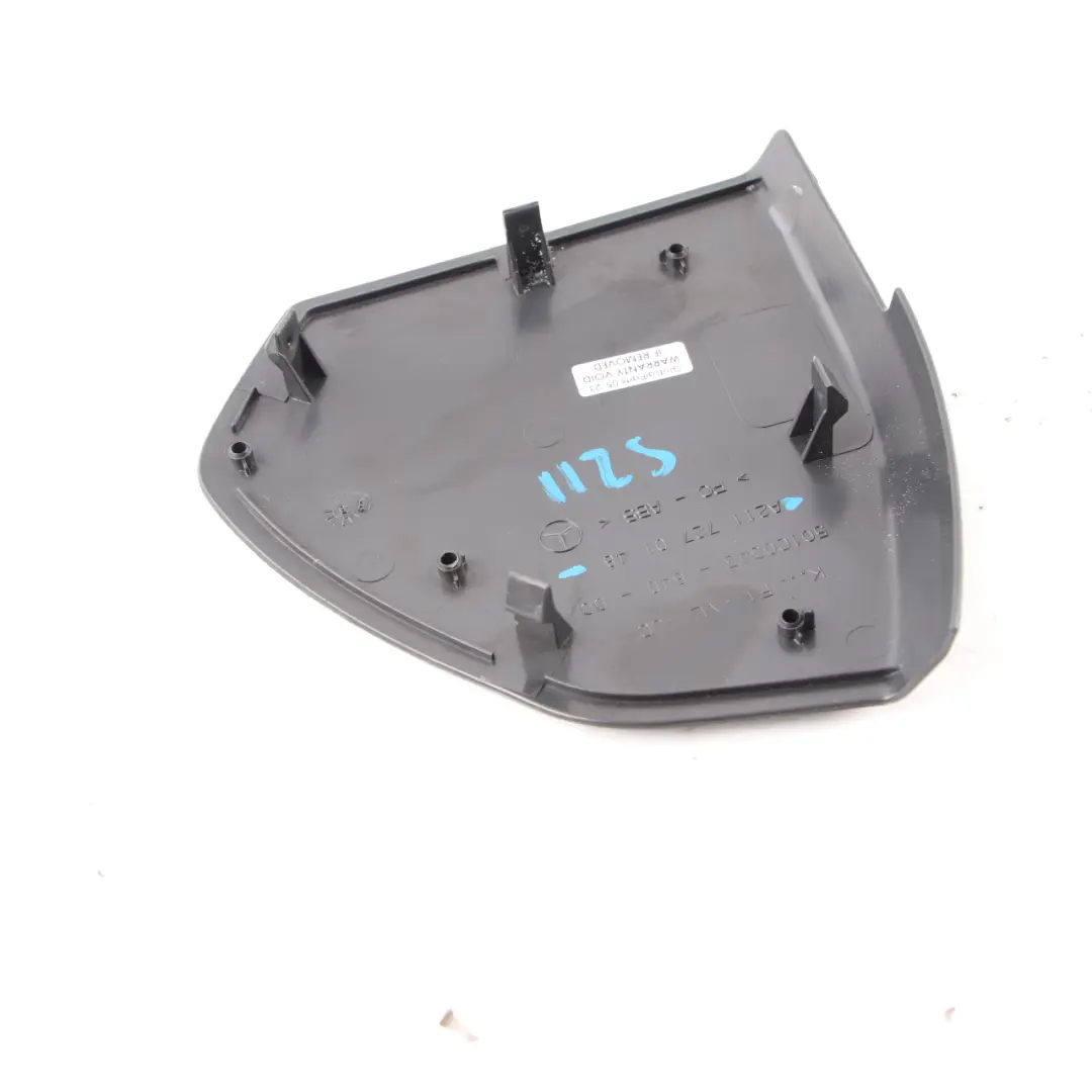 Coperchio della scheda porta rivestimento anteriore sinistro nero per Mercedes W211 con numero di parte A2117270148 Mercedes W211 Coperchio della scheda porta rivestimento anteriore sinistro nero - SKU A2117270148-1 - Numero di parte A2117270148