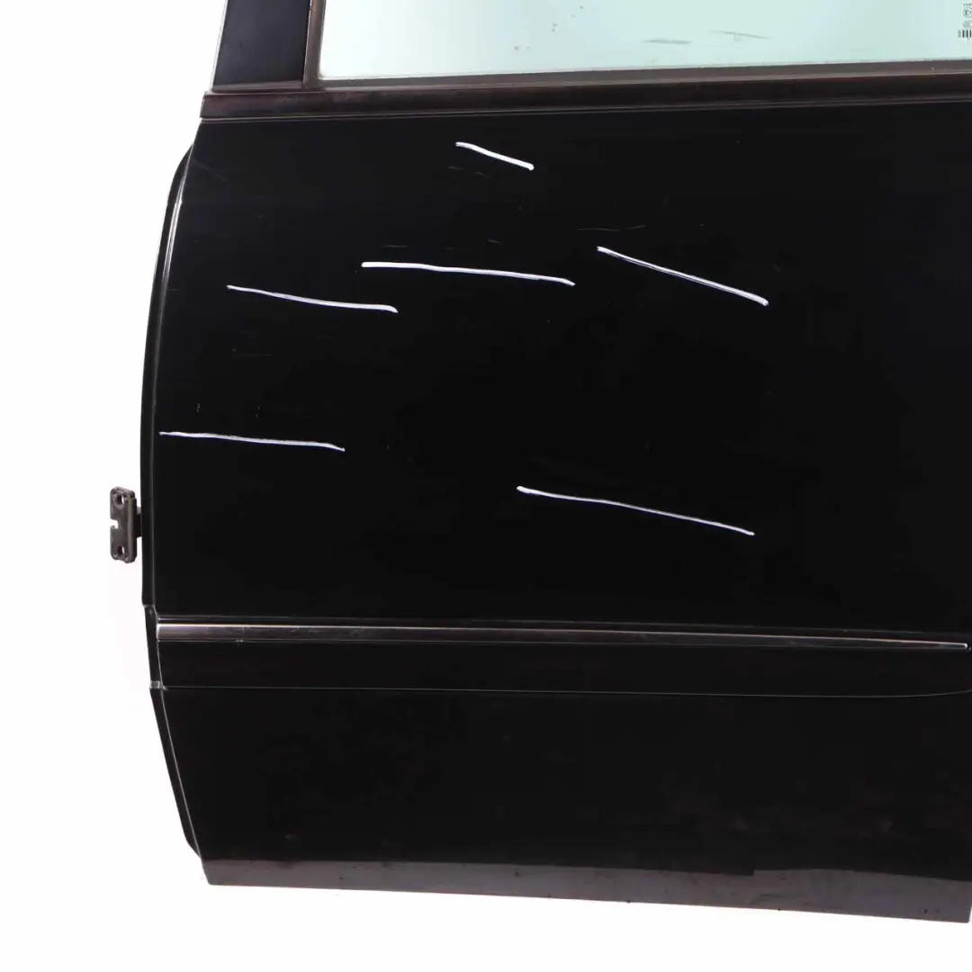 Mercedes W211 Door Rear Left N/S Melanite Black Metallic - 185 - SKU A2117300105-MEB - Part number A2117300105