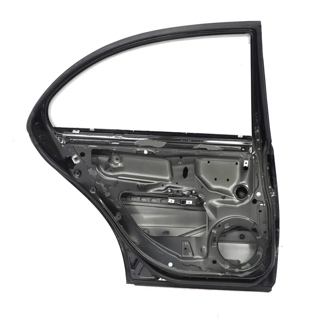 Mercedes W211 Door Rear Left N/S Obsidian Black Metallic - 197 - SKU A2117300105-OB1 - Part number A2117300105