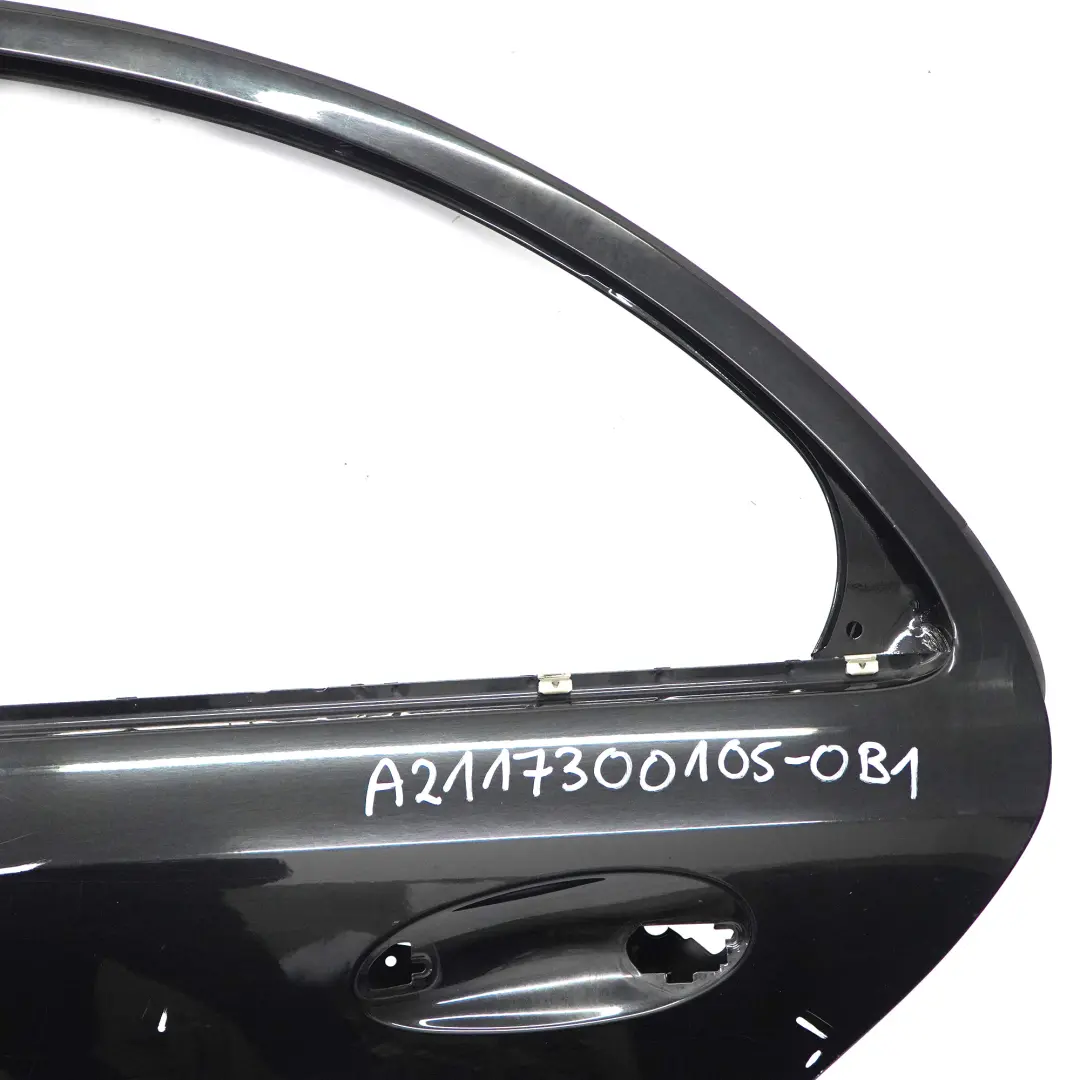 Mercedes W211 Tür hinten links Obsidianschwarz Metallic - 197 - SKU A2117300105-OB1 - Teilenummer A2117300105