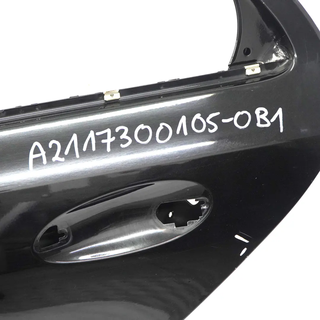 Mercedes W211 Tür hinten links Obsidianschwarz Metallic - 197 - SKU A2117300105-OB1 - Teilenummer A2117300105