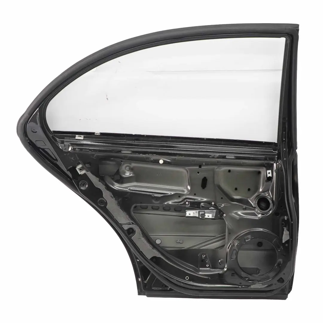 Mercedes W211 Tür hinten links Obsidianschwarz Metallic - 197 - SKU A2117300105-OB - Teilenummer A2117300105