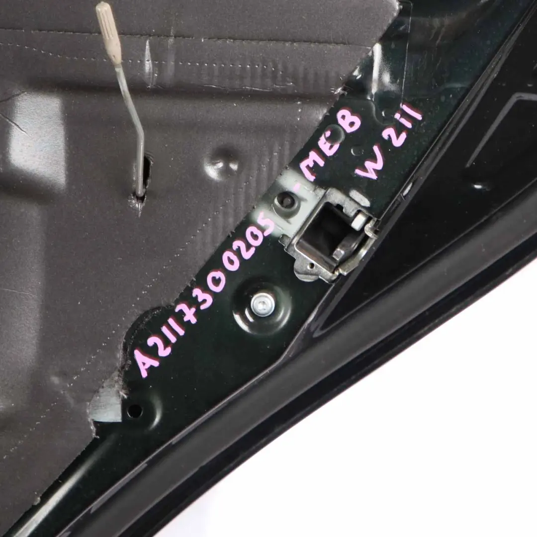 Door Rear Right O/S Melanite Black Metallic - 185 to Mercedes W211 with Part number A2117300205 Mercedes W211 Door Rear Right O/S Melanite Black Metallic - 185 - SKU A2117300205-MEB - Part number A2117300205