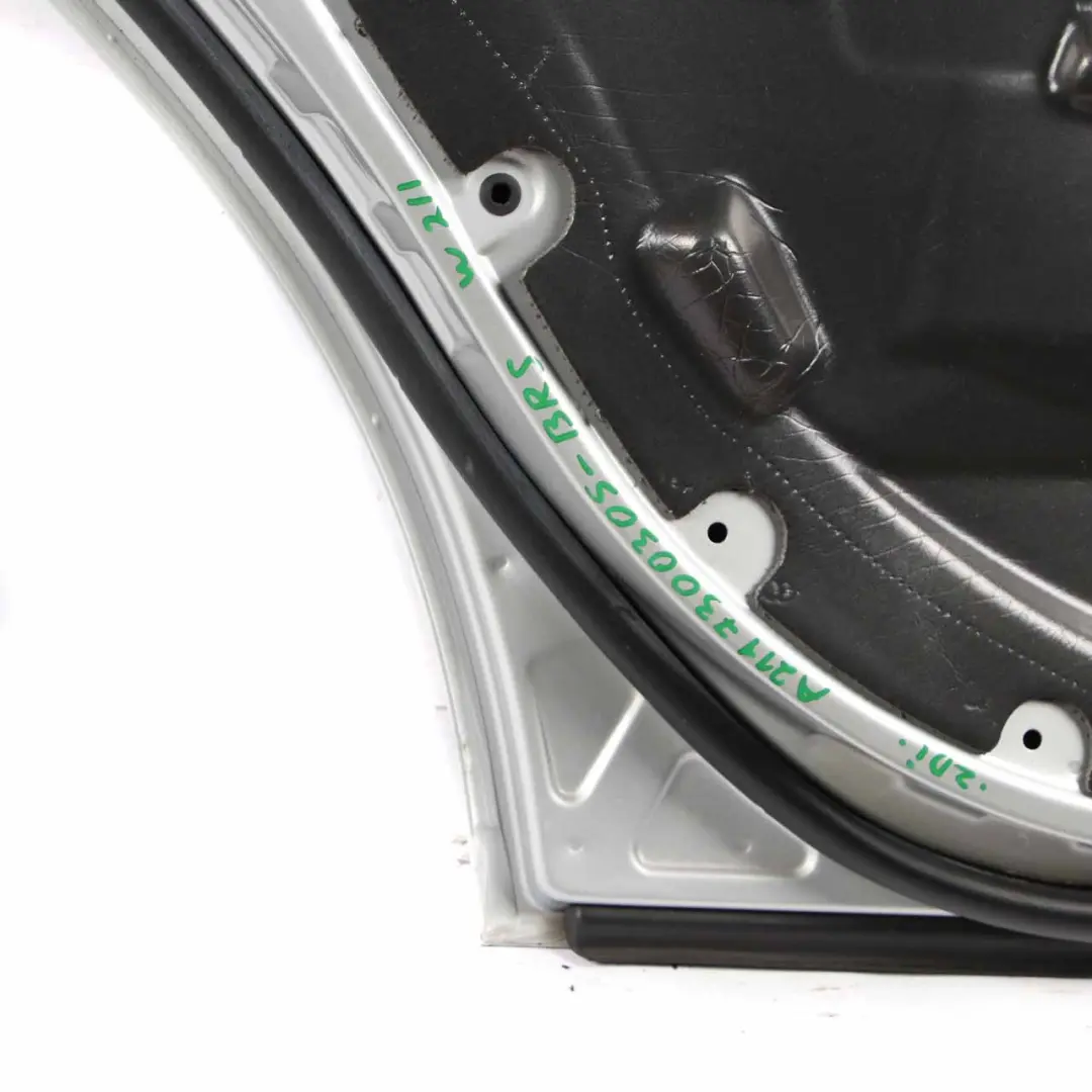 Door Rear Left N/S E-Class Estate Brilliant Silver Metallic - 744 to Mercedes S211 with Part number A2117300305 Mercedes S211 Door Rear Left N/S E-Class Estate Brilliant Silver Metallic - 744 - SKU A2117300305-BRS - Part number A2117300305