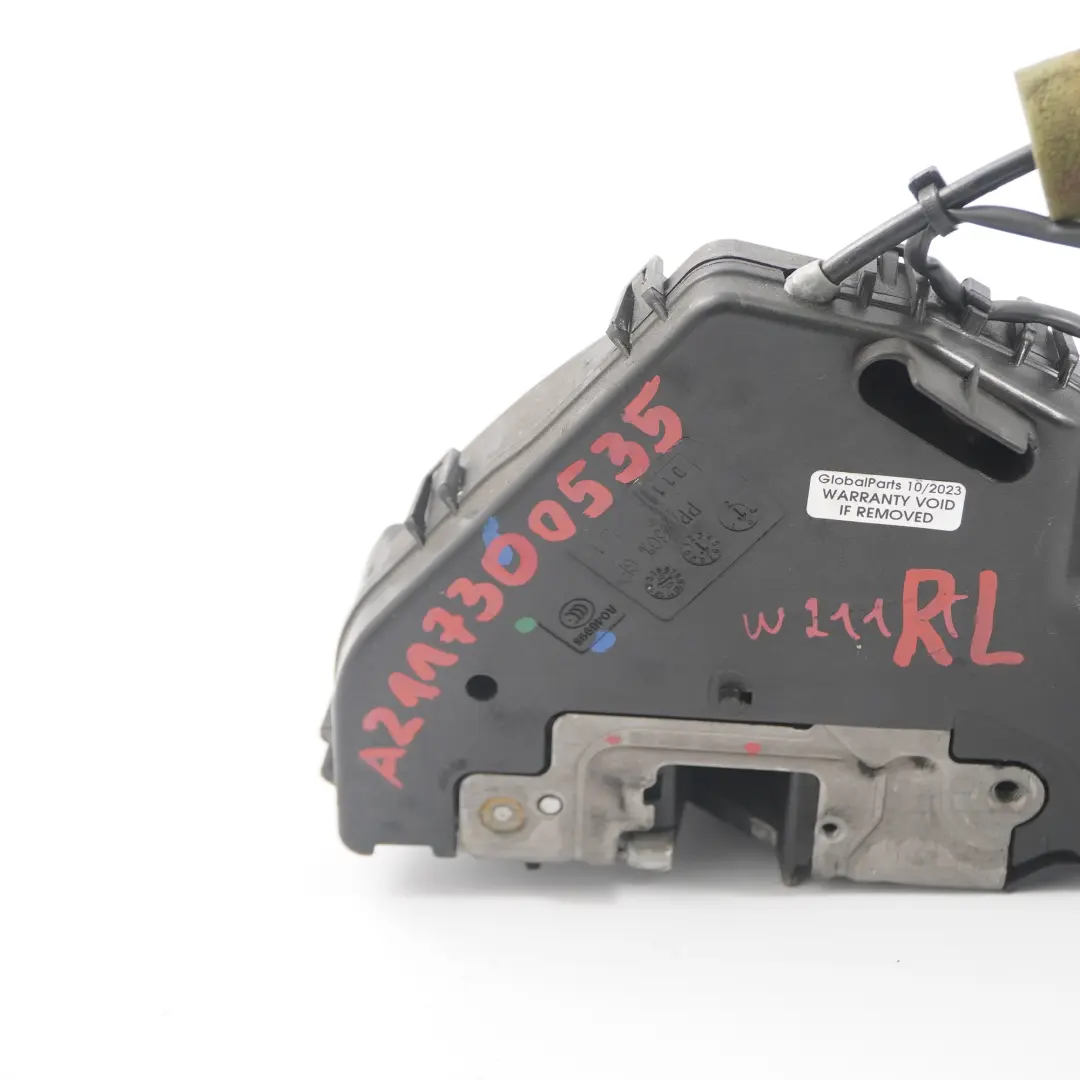 posteriore sinistro blocco porta meccanismo attuatore per Mercedes W211 con numero di parte A2117300535 Mercedes W211 posteriore sinistro blocco porta meccanismo attuatore - SKU A2117300535 - Numero di parte A2117300535