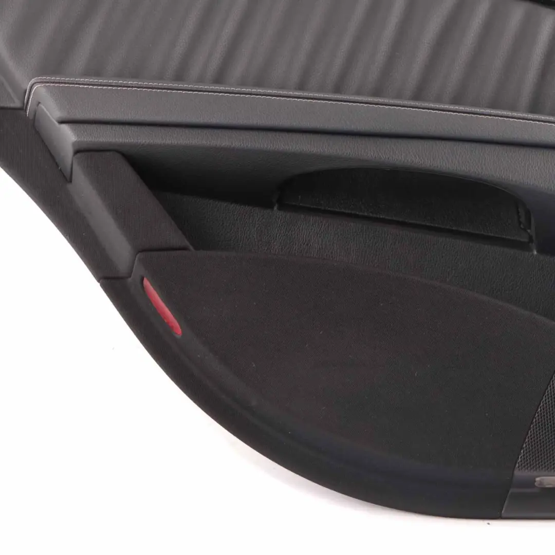 Mercedes W211 Door Card Rear Left N/S Door Trim Panel Lining Leather Black - SKU A2117300570-2 - Part number A2117300570