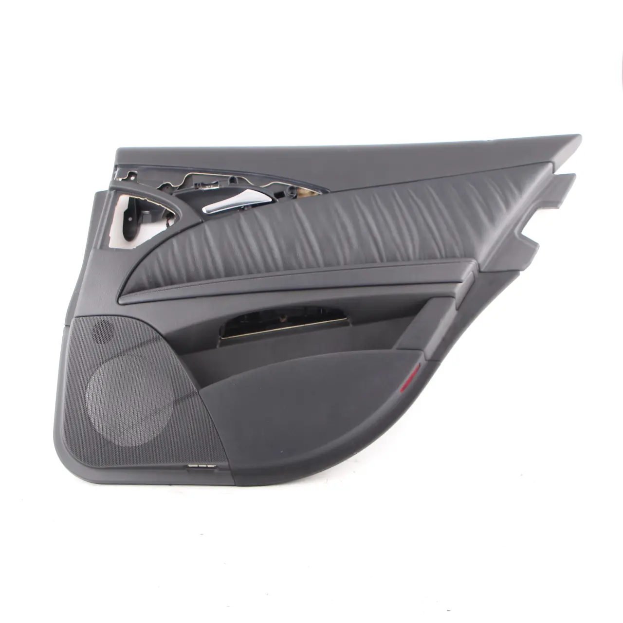 Mercedes W211 Embellecedor Puerta Trasera Derecha Cuero Negro Elegance