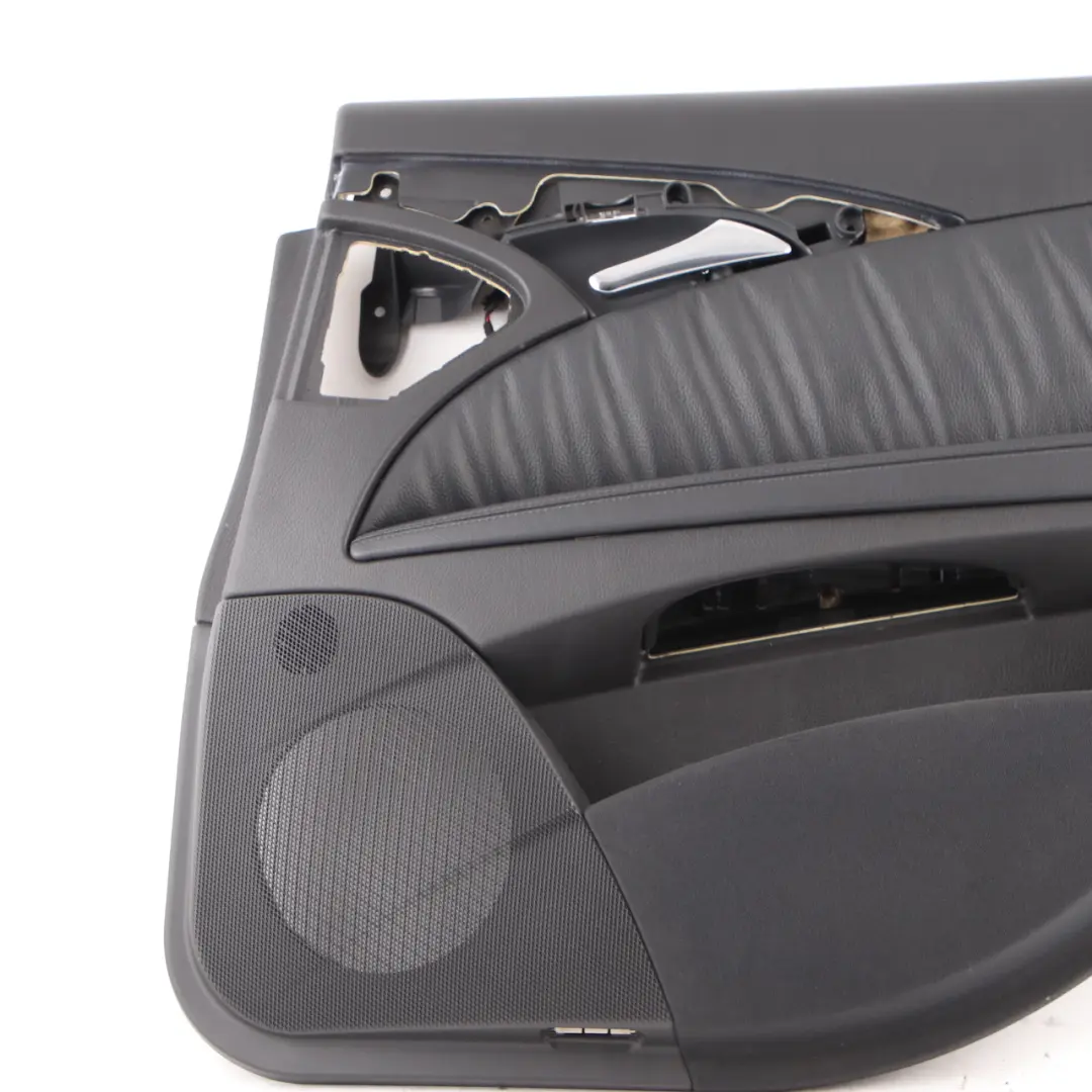 Door Card Rear Right O/S Door Trim Panel Black Leather Elegance to Mercedes W211 with Part number A2117300670 Mercedes W211 Door Card Rear Right O/S Door Trim Panel Black Leather Elegance - SKU A2117300670-1 - Part number A2117300670