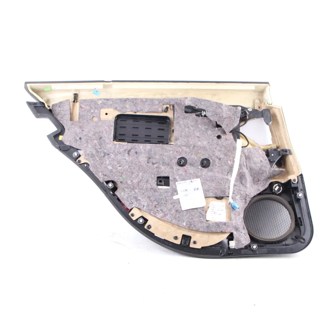 Mercedes W211 Door Card Rear Right O/S Door Trim Panel Black Leather Elegance - SKU A2117300670-1 - Part number A2117300670