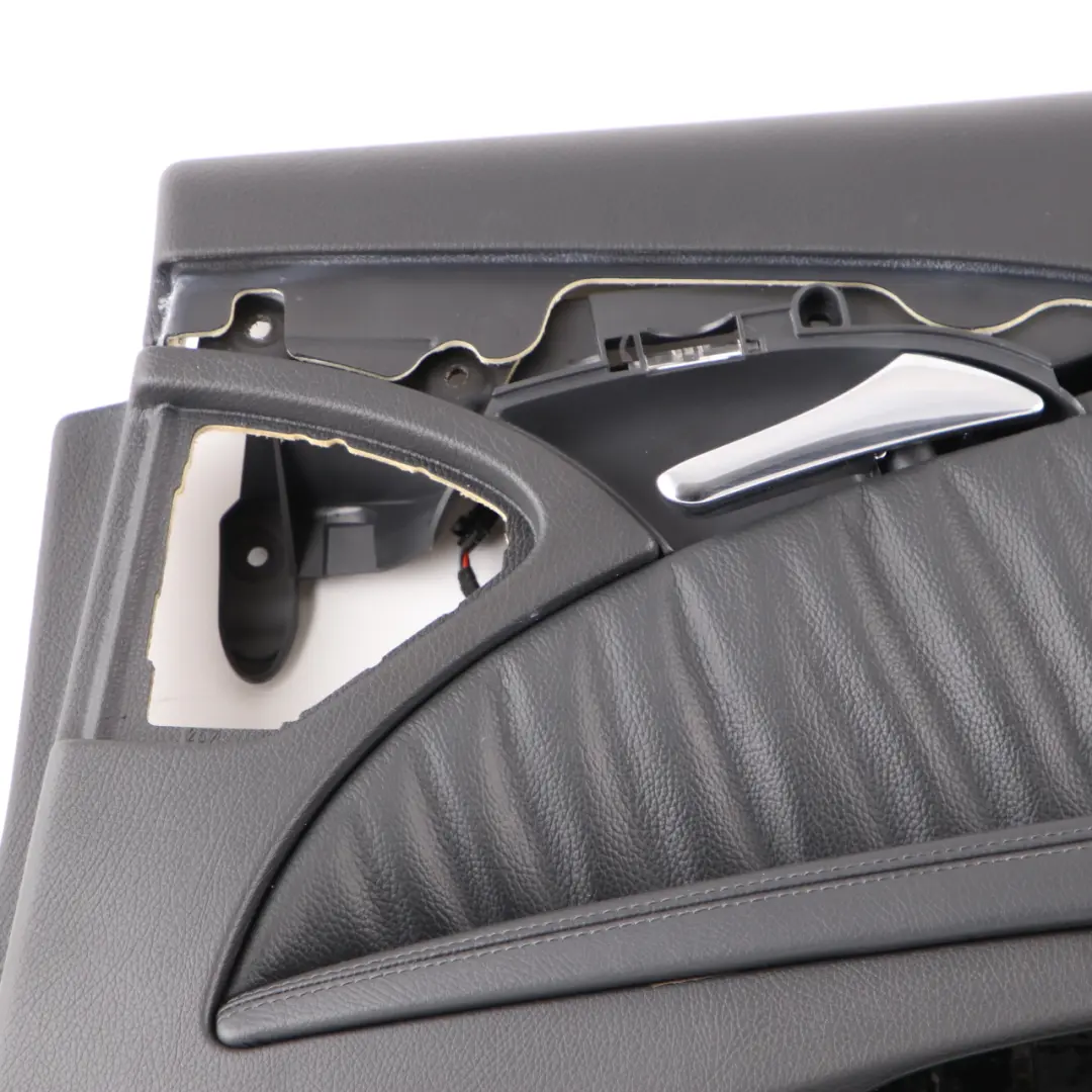 Mercedes W211 Door Card Rear Right O/S Door Trim Panel Black Leather Elegance - SKU A2117300670-1 - Part number A2117300670