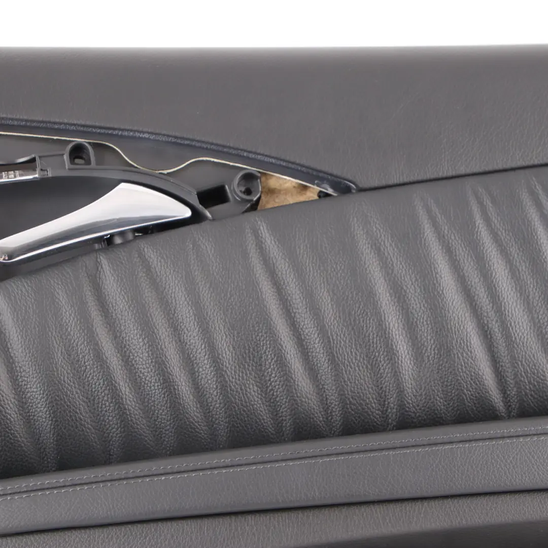 Mercedes W211 Door Card Rear Right O/S Door Trim Panel Black Leather Elegance - SKU A2117300670-1 - Part number A2117300670