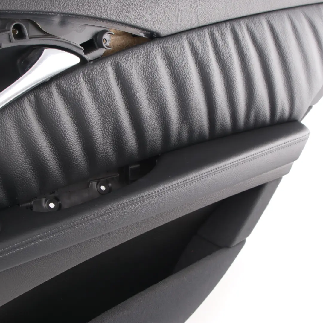 Mercedes W211 Türkarte Hinten Rechts Tür Verkleidung Schwarz Leder Elegance - SKU A2117300670-1 - Teilenummer A2117300670