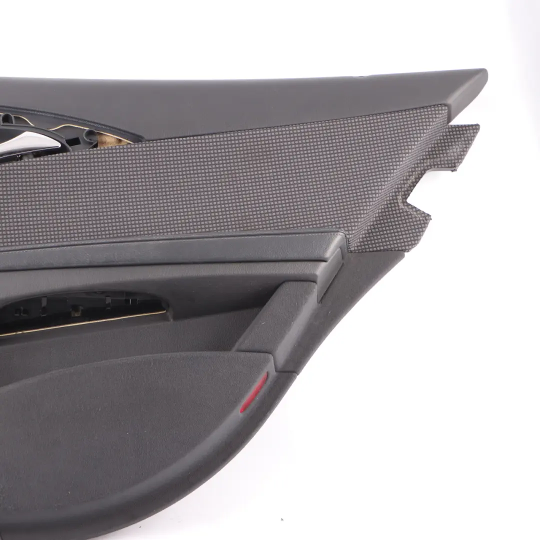 Scheda Porta Pannello Rivestimento Posteriore Destra Nero Pelle per Mercedes W211 con numero di parte A2117300670 Mercedes W211 Scheda Porta Pannello Rivestimento Posteriore Destra Nero Pelle - SKU A2117300670-3 - Numero di parte A2117300670