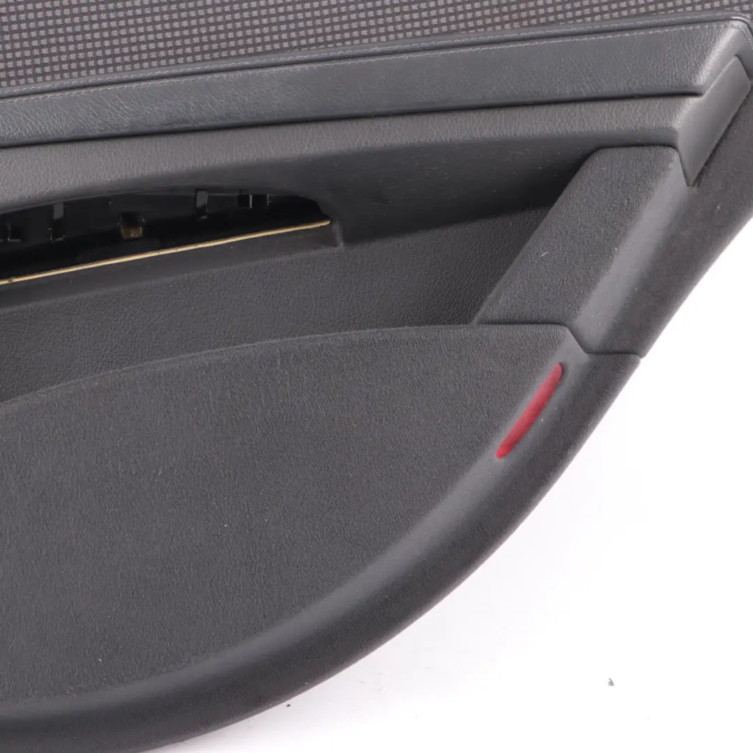 Mercedes W211 Door Card Rear Right Door Trim Panel Black Artico Leather - SKU A2117300670-3 - Part number A2117300670