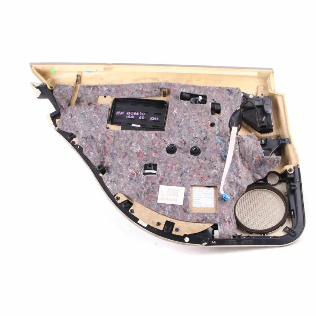 Door Card Rear Right O/S Door Trim Panel Cloth Fabric Beige to Mercedes W211 with Part number A2117300670 Mercedes W211 Door Card Rear Right O/S Door Trim Panel Cloth Fabric Beige - SKU A2117300670 - Part number A2117300670