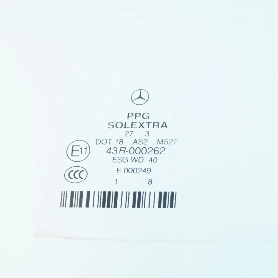Mercedes W211 Porta Posteriore Destra Vetro Finestra AS2 - SKU A2117350210-1 - Numero di parte A2117350210