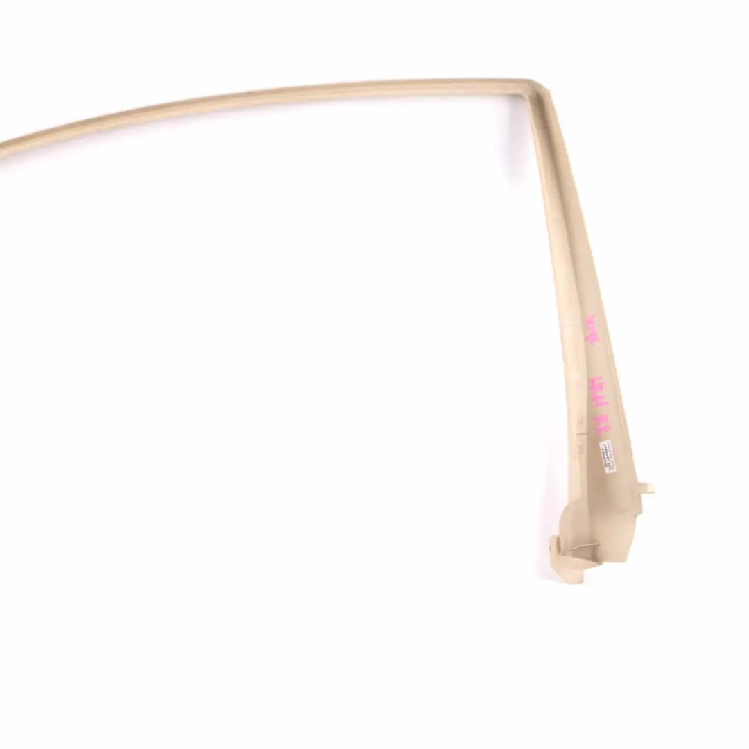 Window Door Frame Rear Right O/S Trim Cover Beige to Mercedes W211 with Part number A2117350271 Mercedes W211 Window Door Frame Rear Right O/S Trim Cover Beige - SKU A2117350271-1 - Part number A2117350271