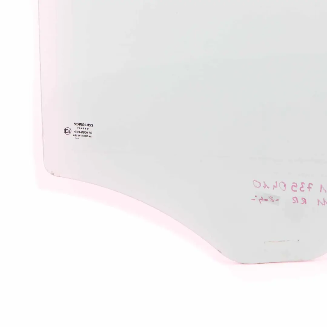 Door Right O/S Window Glass Glazing AS2 to Mercedes W211 Estate Rear with Part number A2117350410 Mercedes W211 Estate Rear Door Right O/S Window Glass Glazing AS2 - SKU A2117350410 - Part number A2117350410