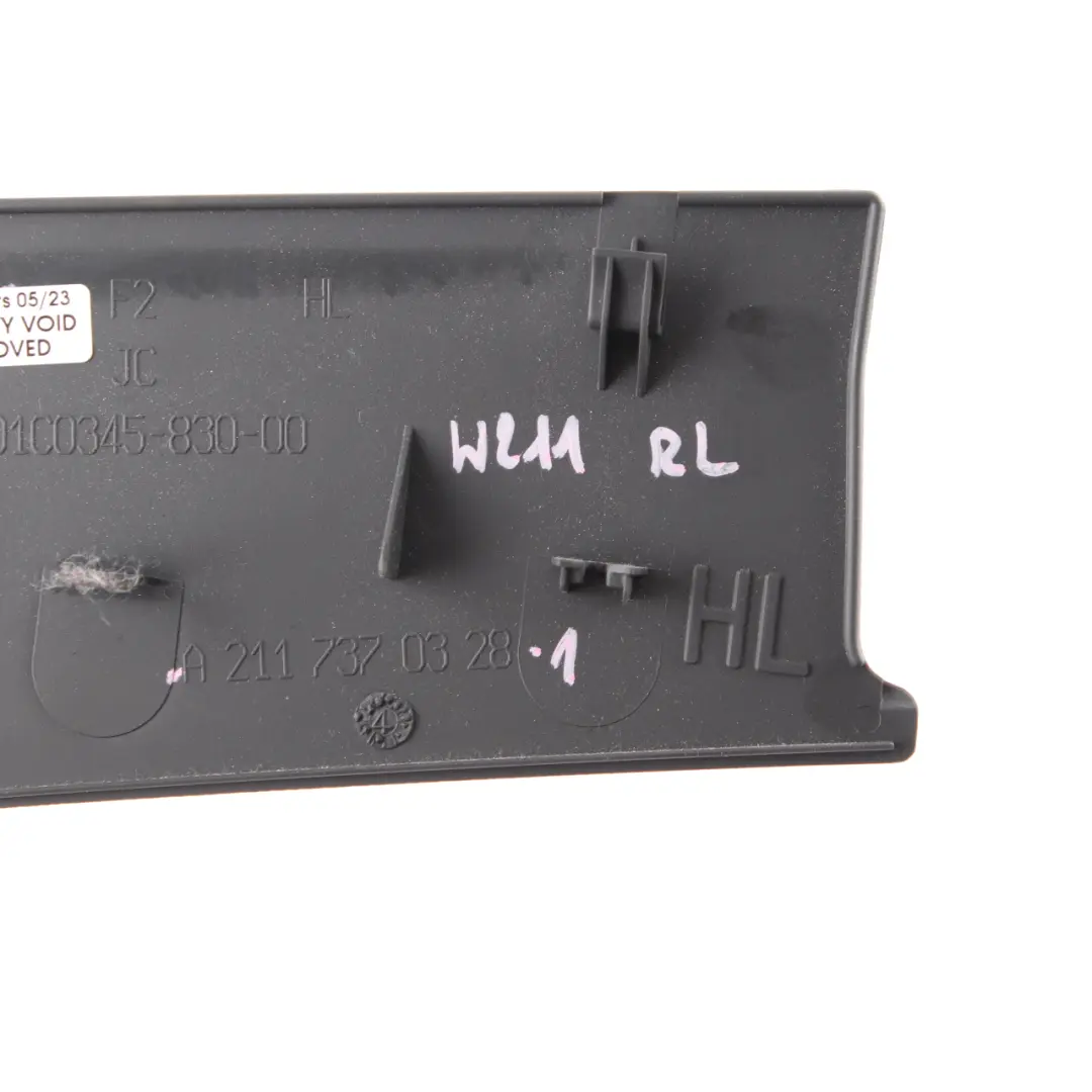 Door Card Armrest Cover Trim Panel Rear Left N/S Black A2117370328 to Mercedes W211 with Part number A2117270328 Mercedes W211 Door Card Armrest Cover Trim Panel Rear Left N/S Black A2117370328 - SKU A2117370328-1 - Part number A2117270328