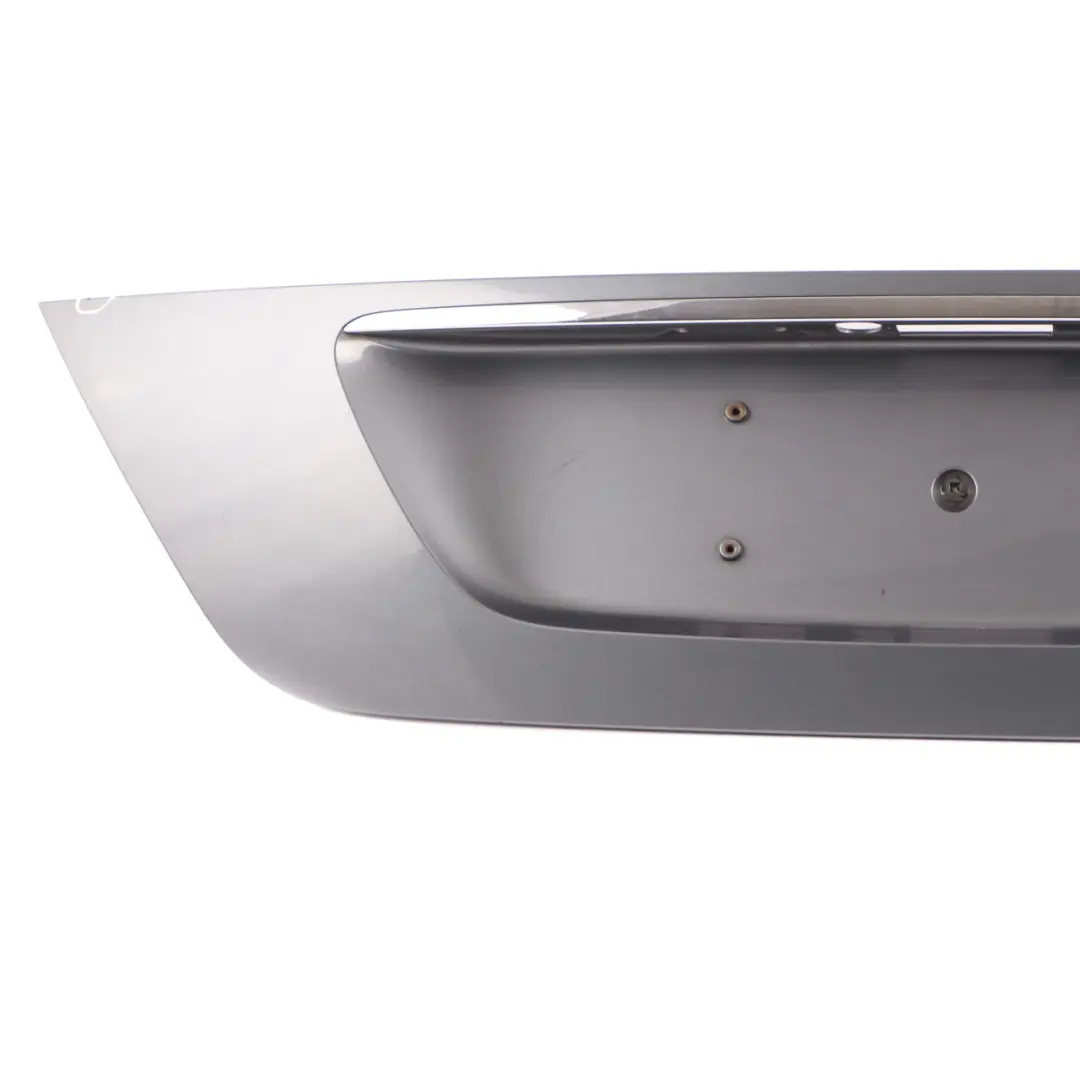 Trunk Boot Number Plate Trim Panel Flint Grey - 368 to Mercedes W211 with Part number A2117500237 Mercedes W211 Trunk Boot Number Plate Trim Panel Flint Grey - 368 - SKU A2117500237-FLG - Part number A2117500237