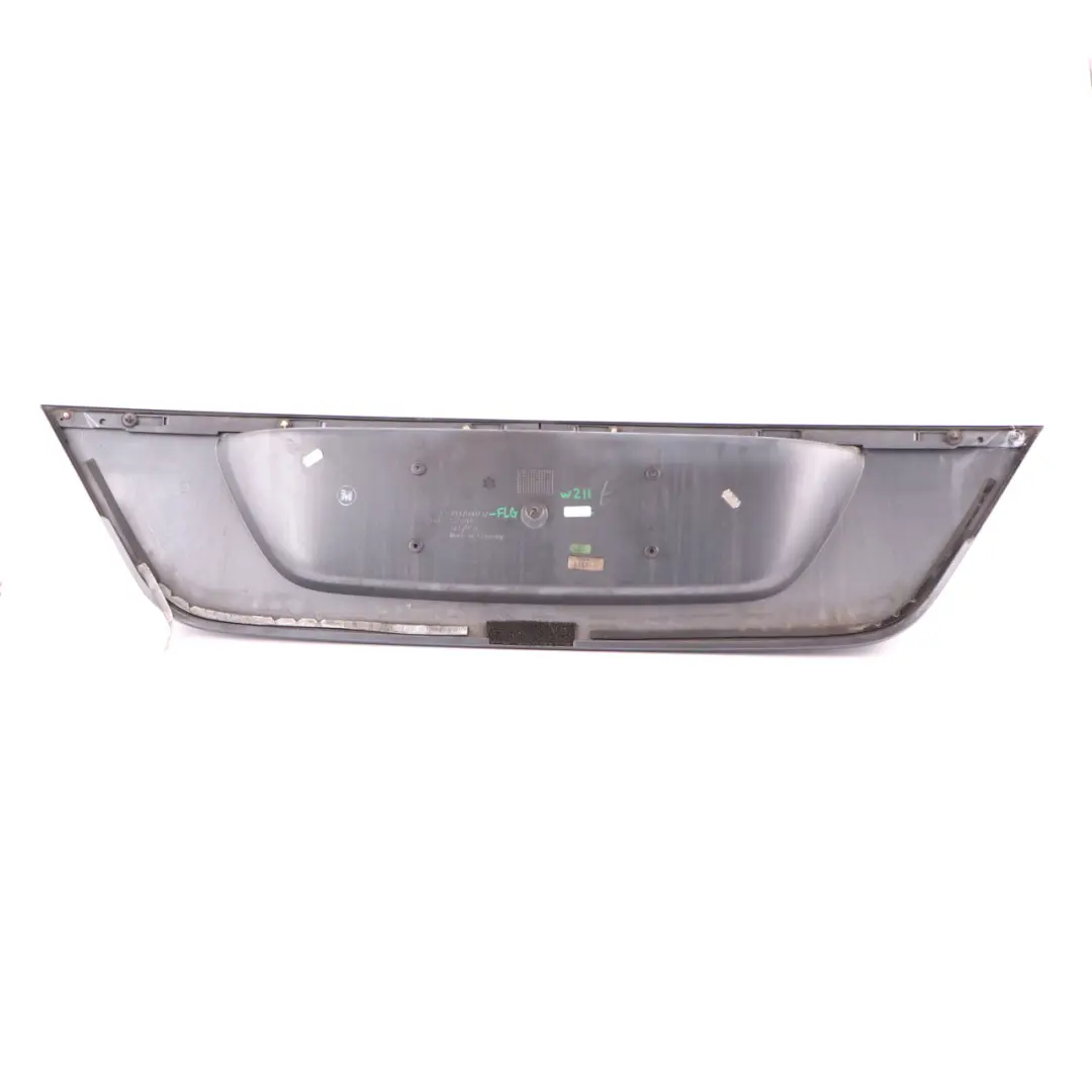 Mercedes W211 Trunk Boot Number Plate Trim Panel Flint Grey - 368 - SKU A2117500237-FLG - Part number A2117500237
