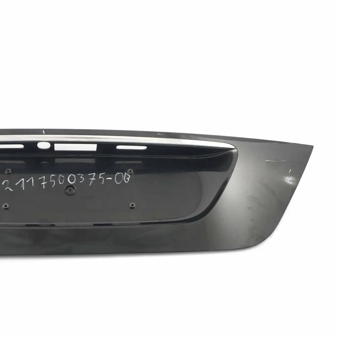 Mercedes W211 Trunk Boot Number Plate Trim Panel Obsidian Black 197 - SKU A2117500237-OB - Part number A2117500237