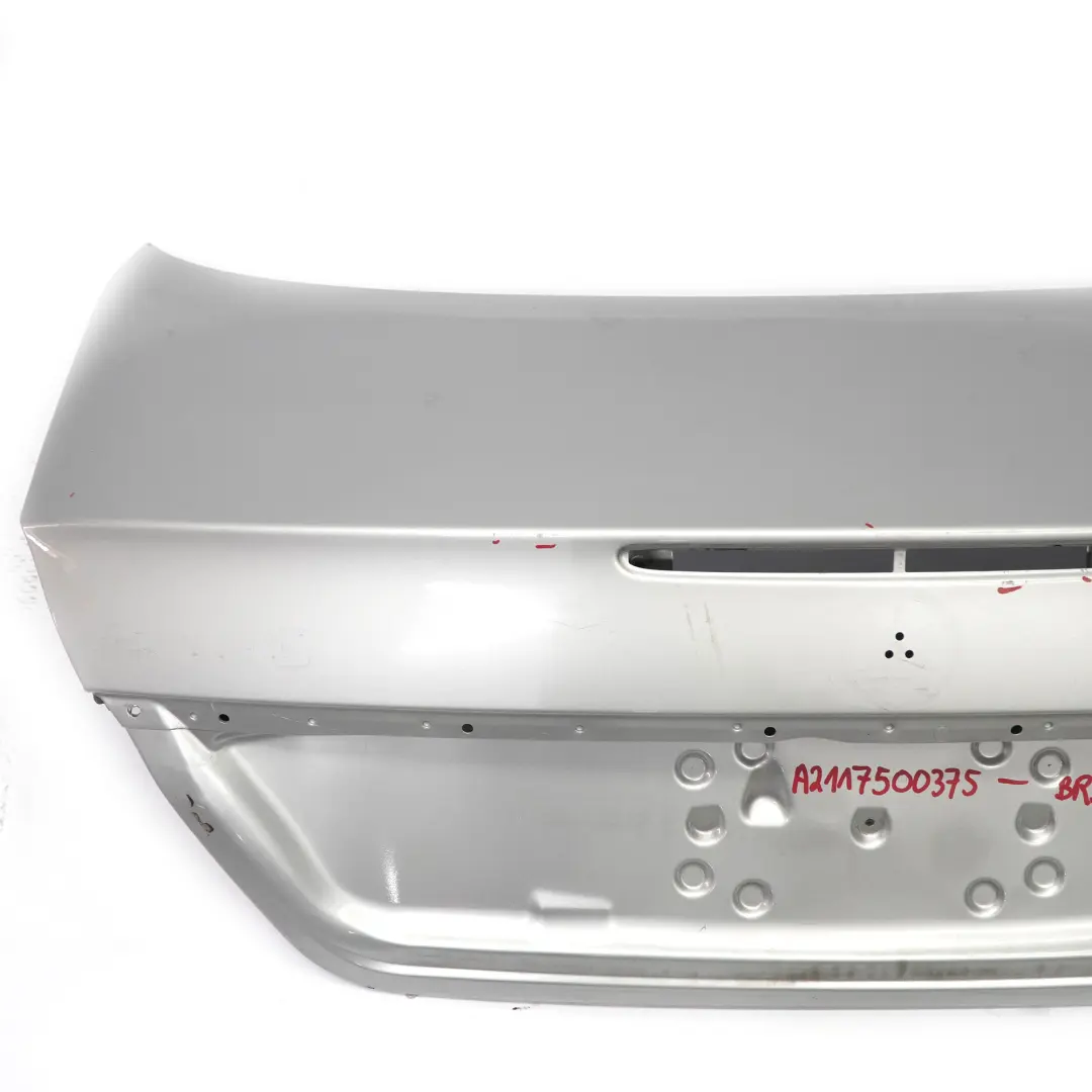 Mercedes W211 Boot Trunk Lid Tailgate Saloon Brilliant Silver Metallic - 744 - SKU A2117500375-BRS - Part number A2117500375