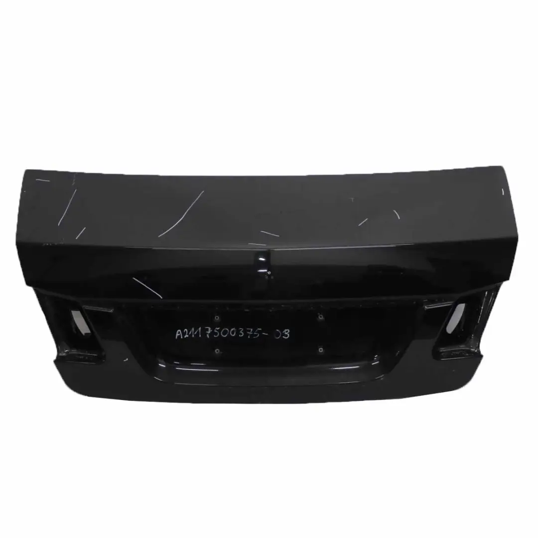 Boot Trunk Lid Tailgate Saloon Obsidian Black Metallic - 197 to Mercedes W211 with Part number A2117500375 Mercedes W211 Boot Trunk Lid Tailgate Saloon Obsidian Black Metallic - 197 - SKU A2117500375-OB1 - Part number A2117500375