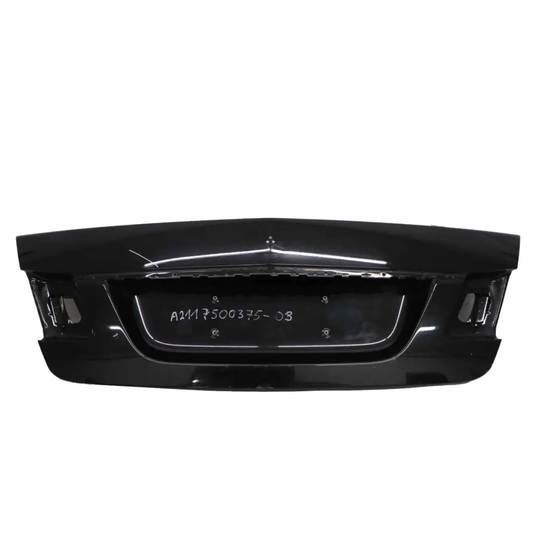 Mercedes W211 Boot Trunk Lid Tailgate Saloon Obsidian Black Metallic - 197 - SKU A2117500375-OB1 - Part number A2117500375