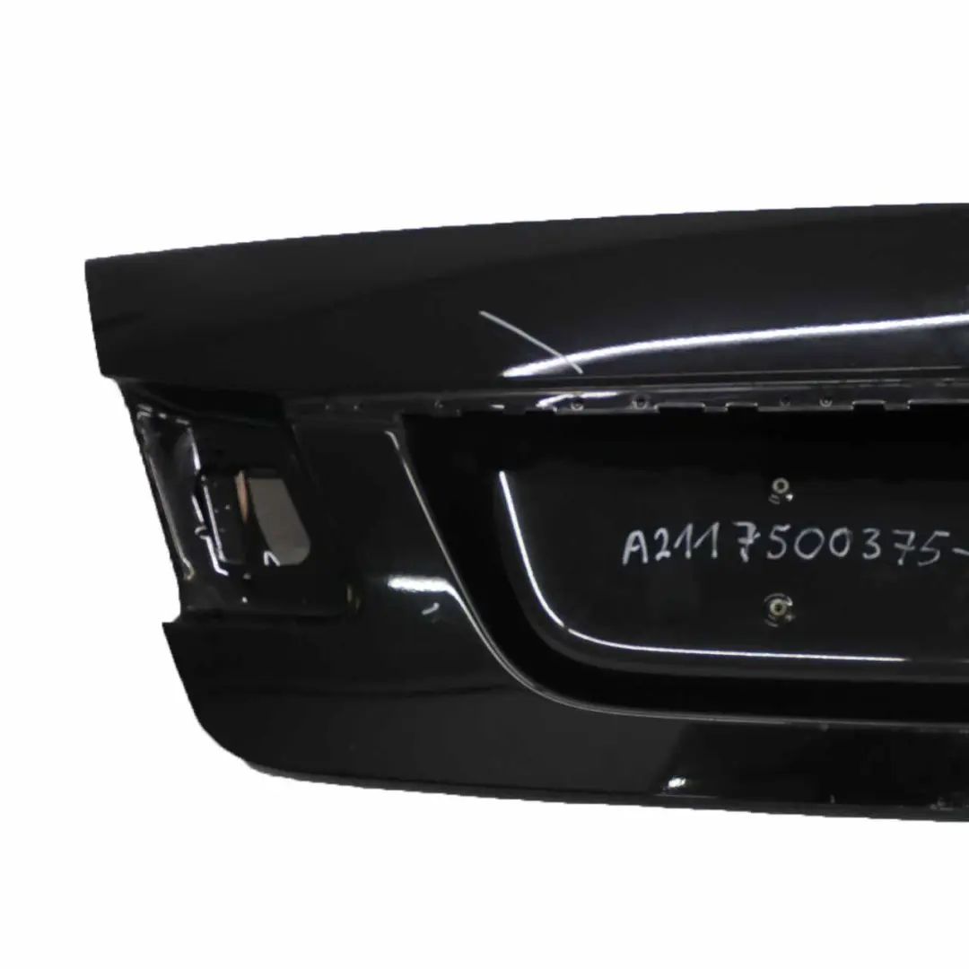 Mercedes W211 Boot Trunk Lid Tailgate Saloon Obsidian Black Metallic - 197 - SKU A2117500375-OB1 - Part number A2117500375