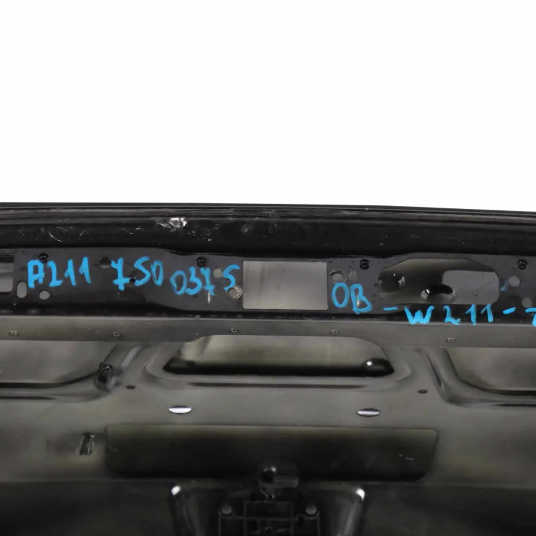 Mercedes W211 Boot Trunk Lid Tailgate Saloon Obsidian Black Metallic - 197 - SKU A2117500375-OB - Part number A2117500375