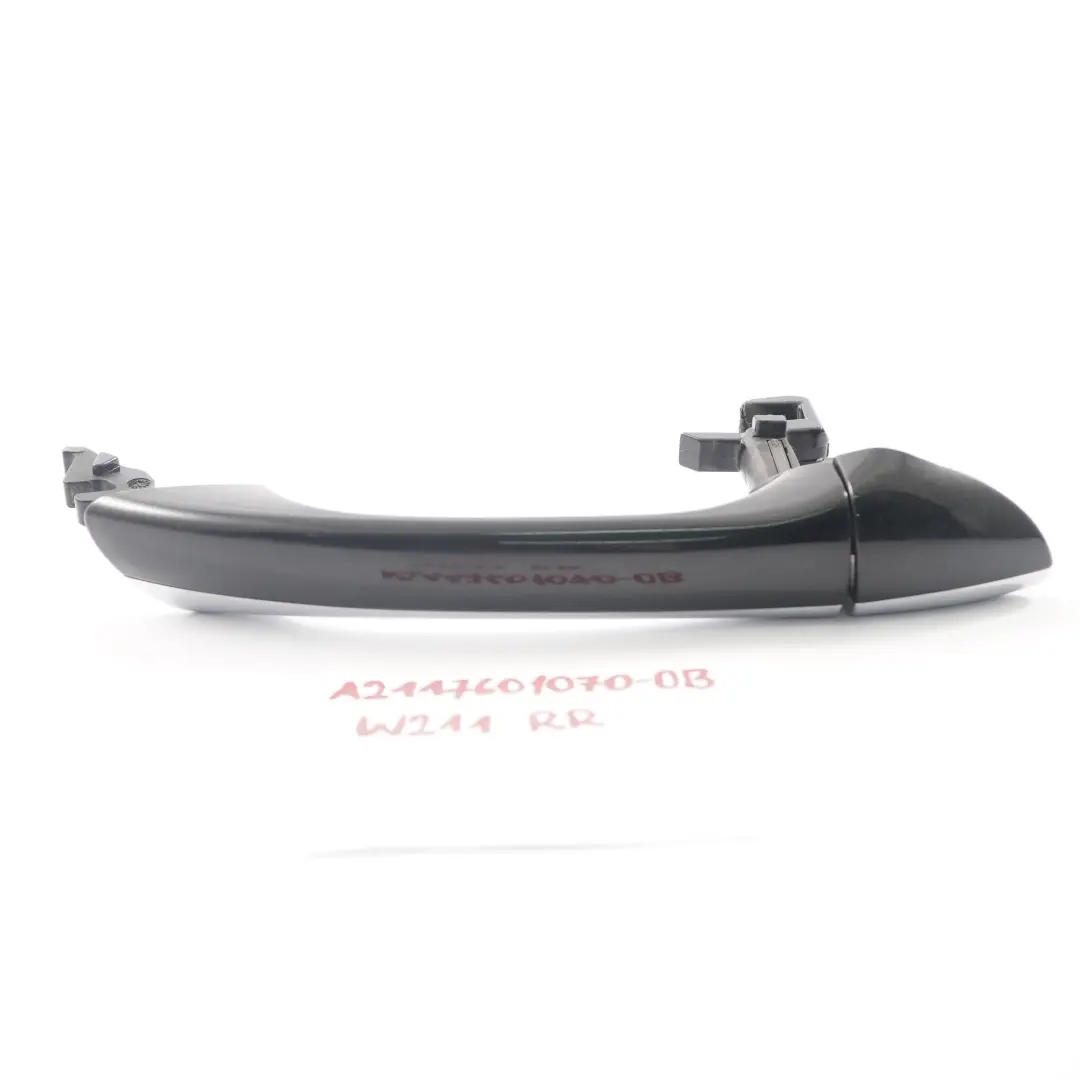 Mercedes S211 W211 Handle Rear Right O/S Door Obsidian Black Metallic - 197 - SKU A2117601070-OB - Part number A2117601070